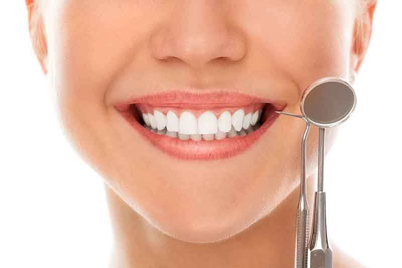 Smile with healthy, natural-looking teeth